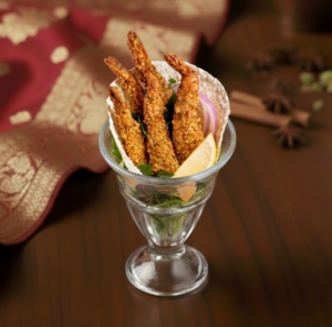 Poppadum Crusted Prawns